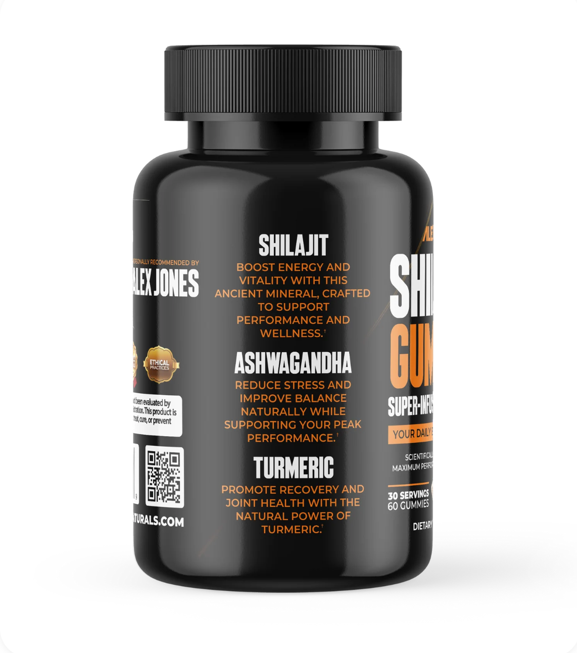 Shilajit Gummies - Pineapple - Super-Infused Supplement (60 Gummies) (60 Servings)